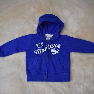 Baby Montauk Zip-up Hoodie Size 12 Months Blue